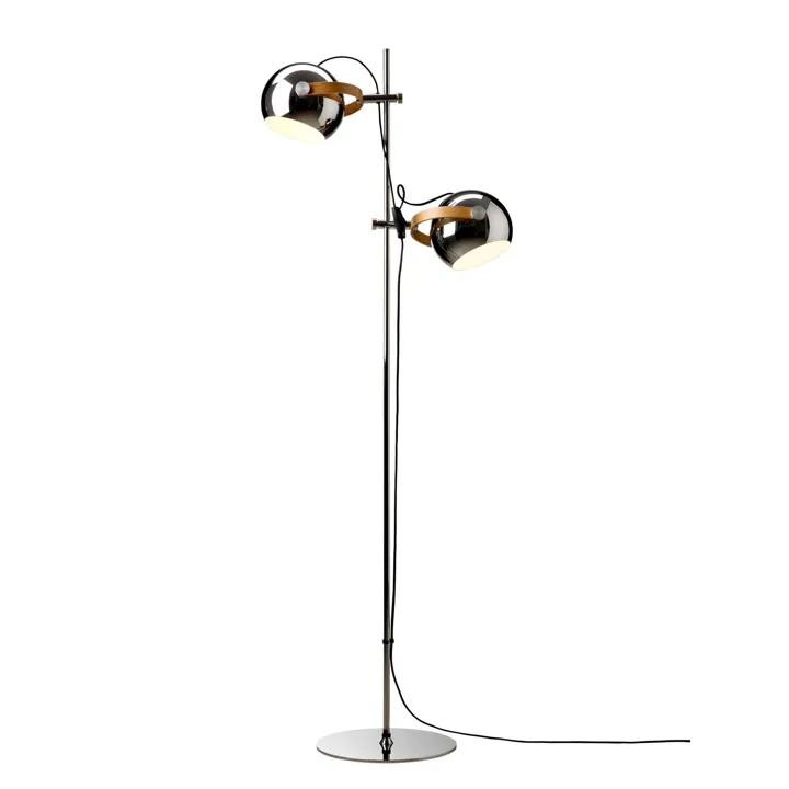 Halo Design DC 2-Arme Ø18 Krom – gulvlampe — produktfoto