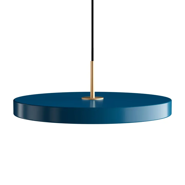 Umage Asteria Petroleums Blå med Messing Top – pendel — produktfoto