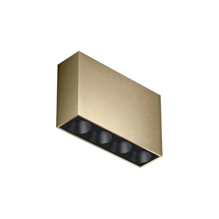Flos Light Shadow Surface 4 Spots Optic Flood Bronze/Sort – spot — produktfoto