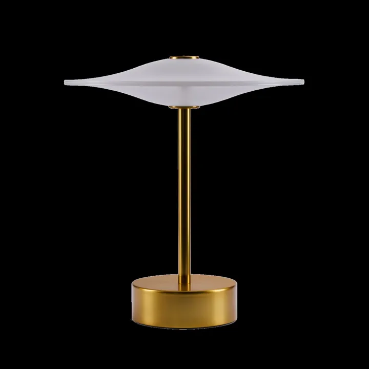 Piet Hein Sinus 22 Messing – transportabel bordlampe — produktfoto