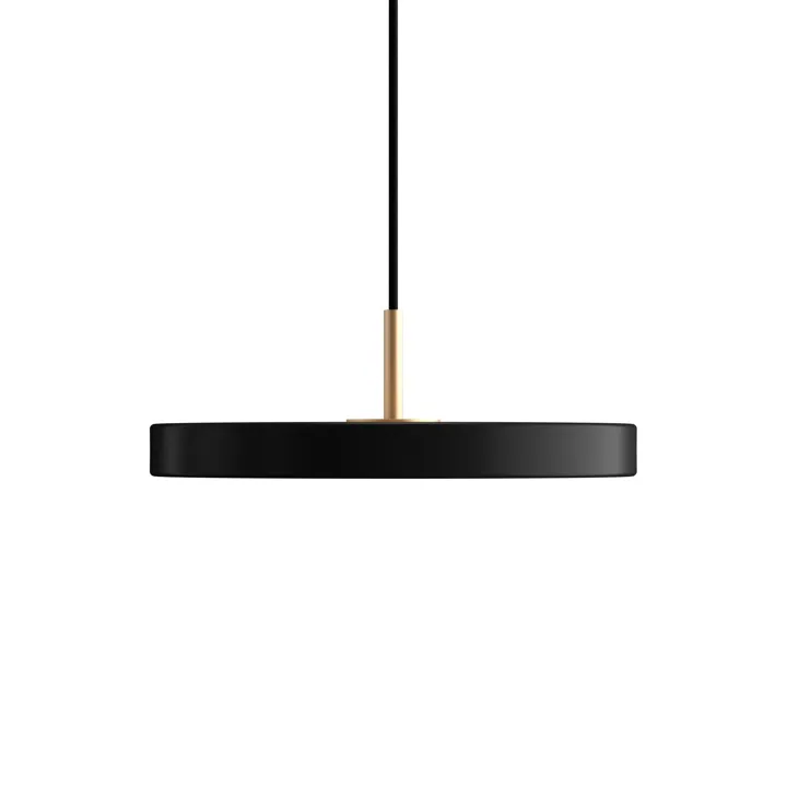 Umage Asteria Mini Sort med Messing Top – pendel — produktfoto
