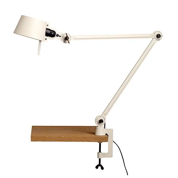 Tonone Bolt Dobbelt Arm med Klemme Lightning White – bordlampe — produktfoto