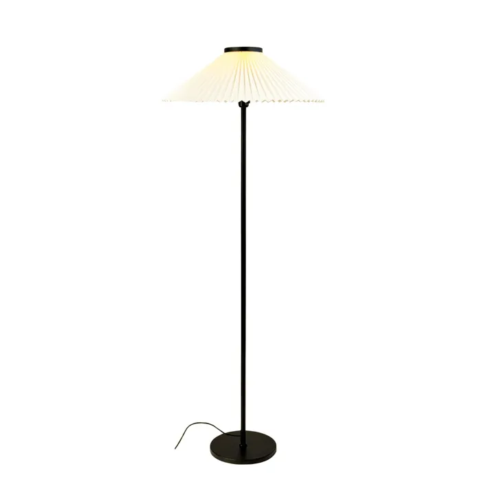 Plissé Gulvlampe Sort/Off White — produktfoto