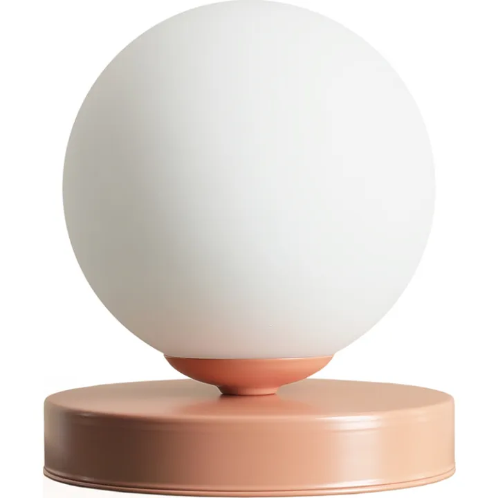 Aldex Ball , koral, Ø17 cm – bordlampe — produktfoto