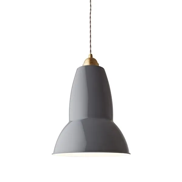 Anglepoise Original 1227 Messing Maxi Elephant Grey – pendel — produktfoto