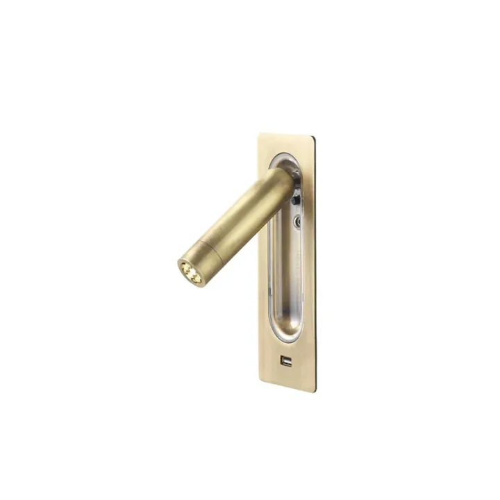 Marset Ledtube Med USB Bronze – væglampe — produktfoto