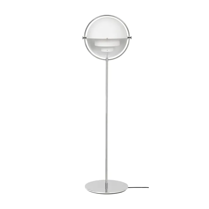 GUBI Multi-Lite Krom & Hvid – gulvlampe — produktfoto