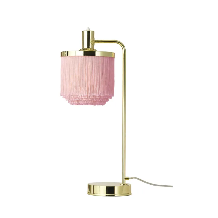 Warm Nordic Fringe Bleg Pink – bordlampe — produktfoto