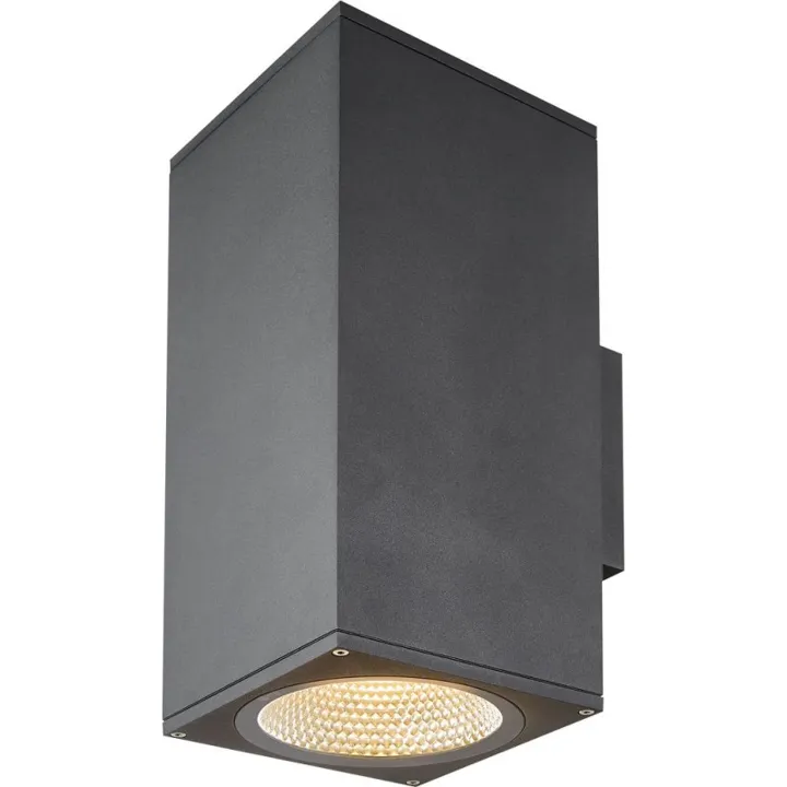 SLV Enola L Square udendørs , 18,5 cm – udendørs væglampe — produktfoto