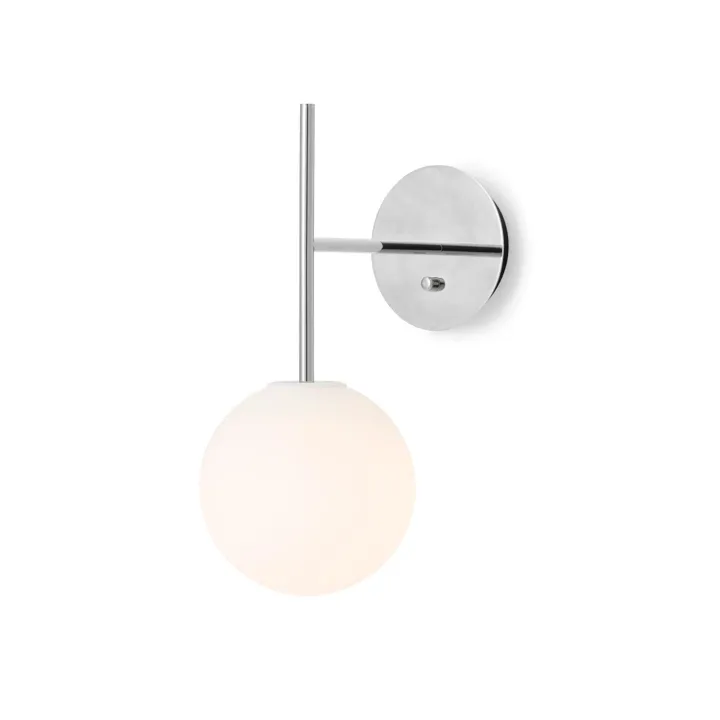 Audo Copenhagen TR Bulb Suspended Poleret Stål – væglampe — produktfoto