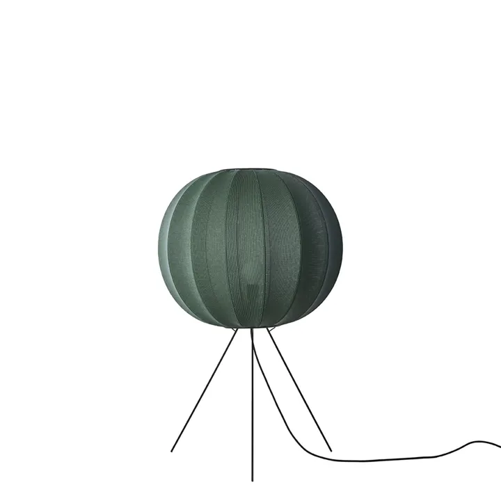 Made By Hand Knit-Wit Round Ø60 Medium Seagrass – gulvlampe — produktfoto