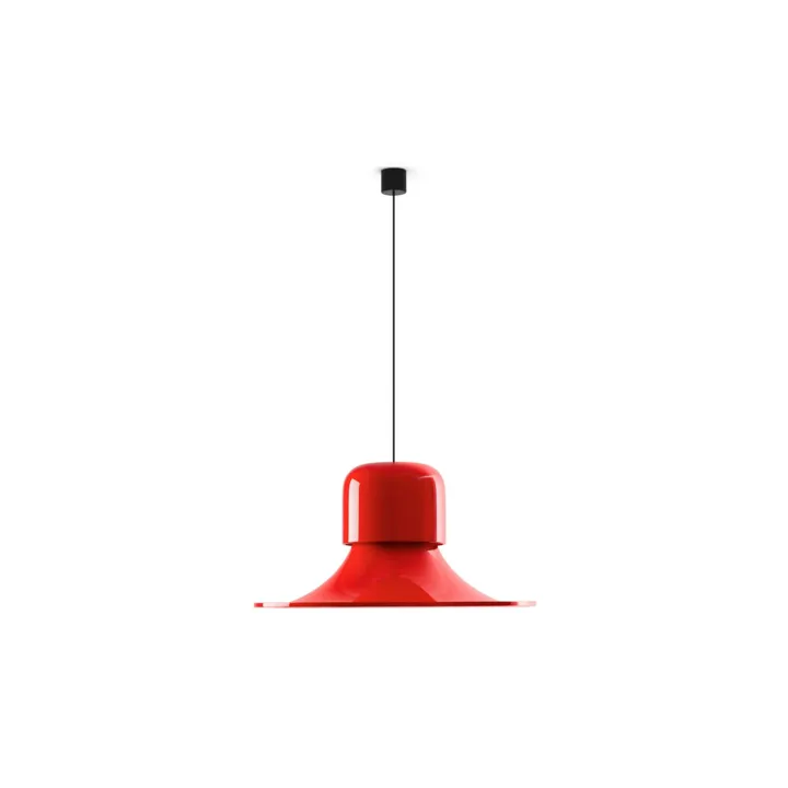 Stilnovo Campana Glossy Gray/Rød – pendel — produktfoto