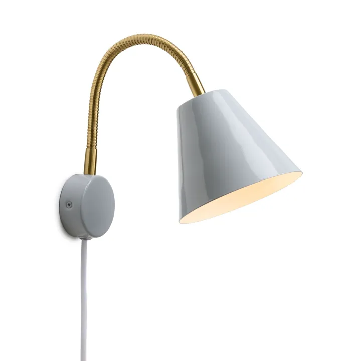 Halo Design Hygge Wall Lamp Ø12 Grey – væglampe — produktfoto