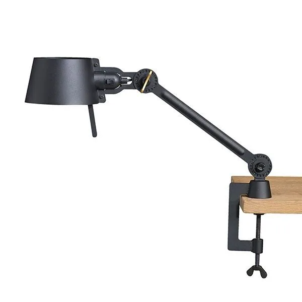 Tonone Bolt Kort En Arm med Klemme Smokey Black – bordlampe — produktfoto