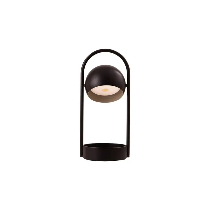 Frandsen Ball Transportabel Sort – transportabel bordlampe — produktfoto
