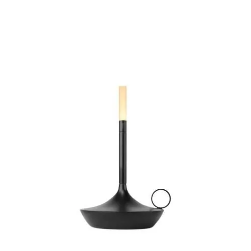 Graypants Wick PRO S Sort – transportabel bordlampe — produktfoto