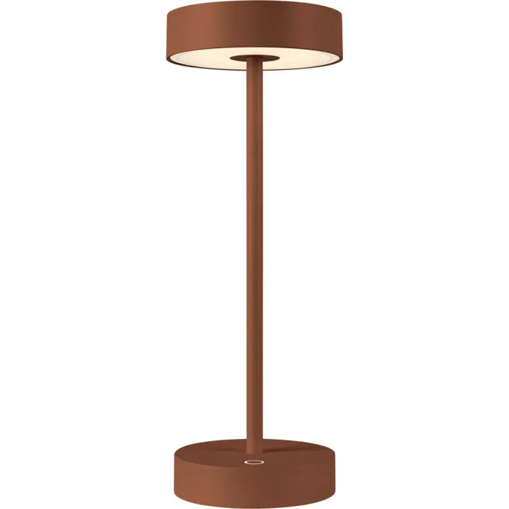 SLV Vinolina genopladelig , rustfarvet – bordlampe — produktfoto