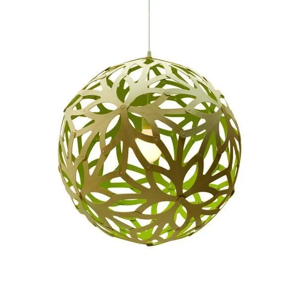 David Trubridge Floral Ø40 Lime – pendel — produktfoto