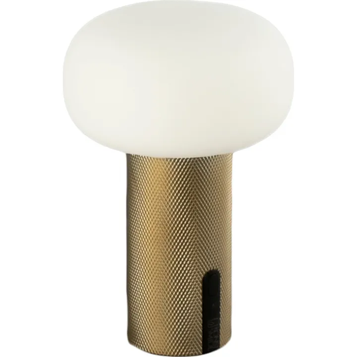 Konstsmide Antibes Mini genopladelig , messing – bordlampe — produktfoto