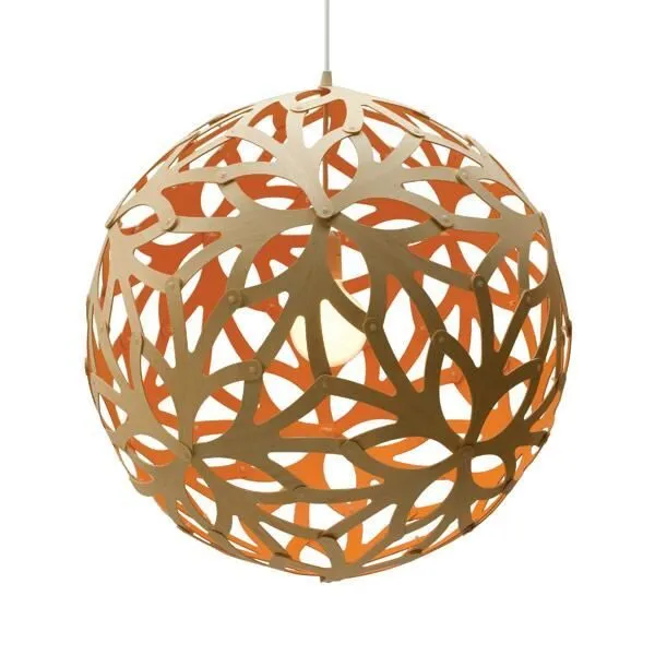 David Trubridge Floral Ø80 Orange – pendel — produktfoto