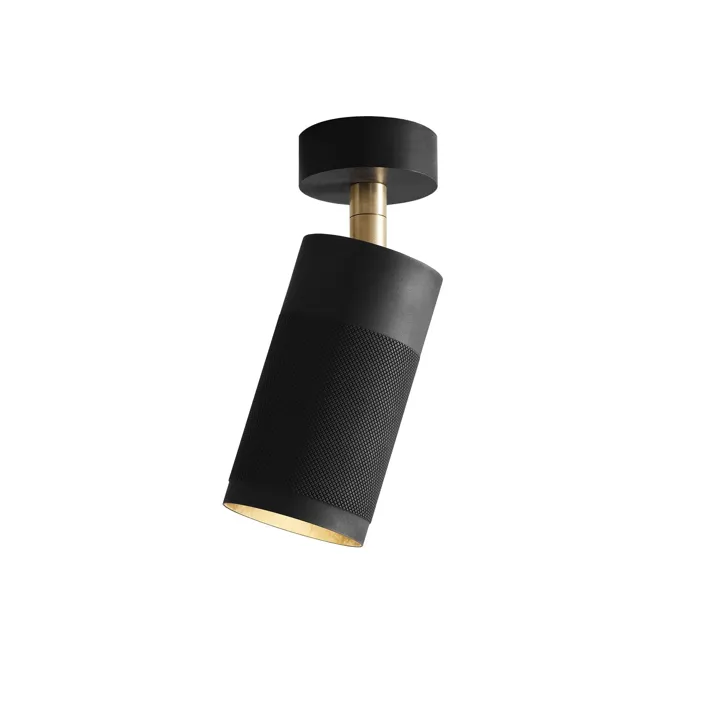 Thorup Copenhagen Patrone Single Sort Bruneret Messing – loftlampe — produktfoto