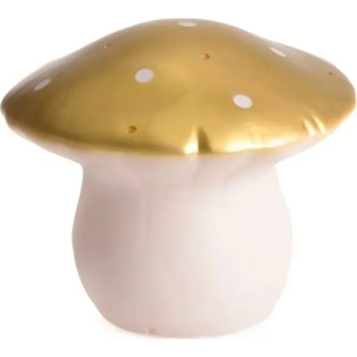 Heico Svamp børnelampe, guld, Ø26x20 cm – dekorationslys — produktfoto