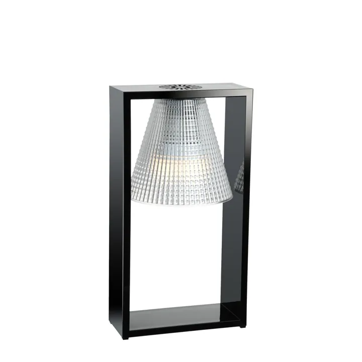 Kartell Light-Air Sculpted Sort/Krystal – bordlampe — produktfoto