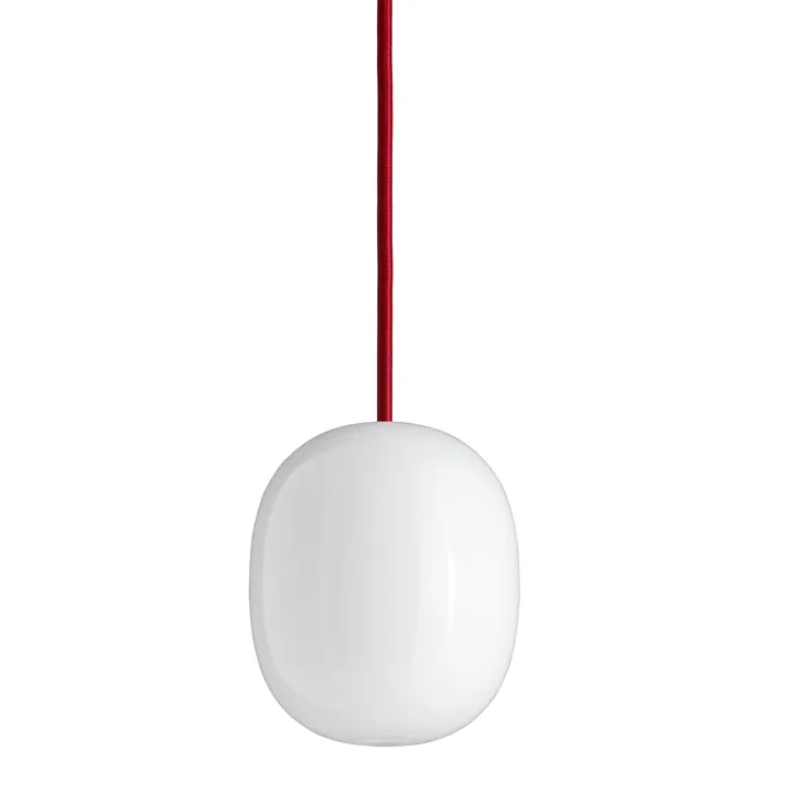 Piet Hein Superæg 150P Opal med Rød Ledning – pendel — produktfoto