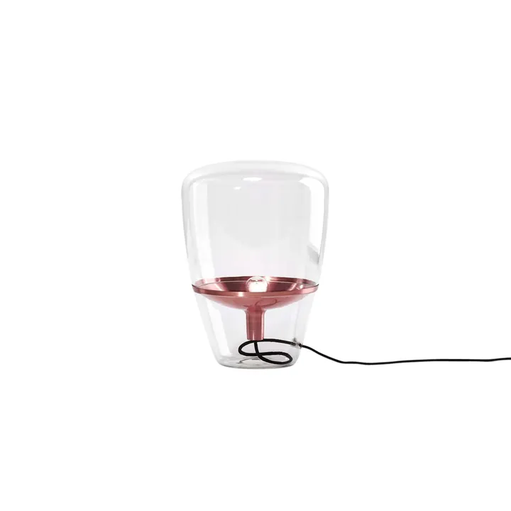 Brokis Balloons Lille Bord/ Klart Glas/Kobber – gulvlampe — produktfoto