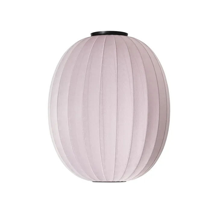 Made By Hand Knit-Wit High/Oval Ø65 Lysepink – loftlampe — produktfoto