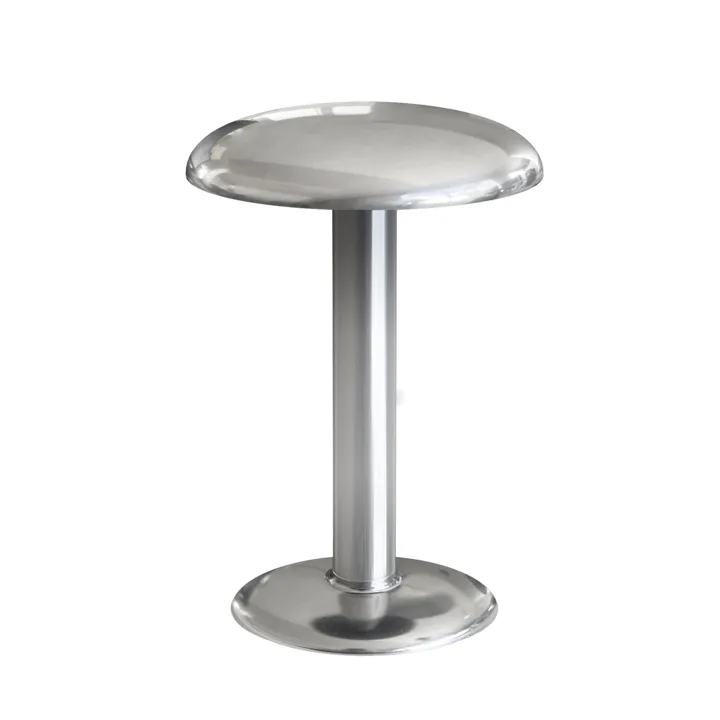 Flos Gustave Transportabel Poleret Sølv 3000K – transportabel bordlampe — produktfoto