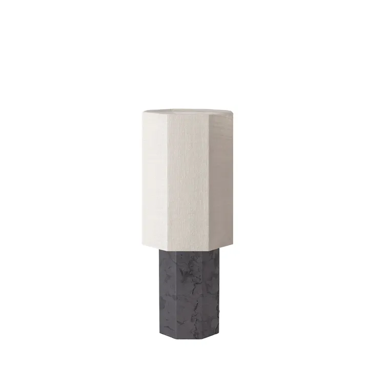 Louise Roe Eight Over Eight Lille Grå Marmor/Jute White – bordlampe — produktfoto