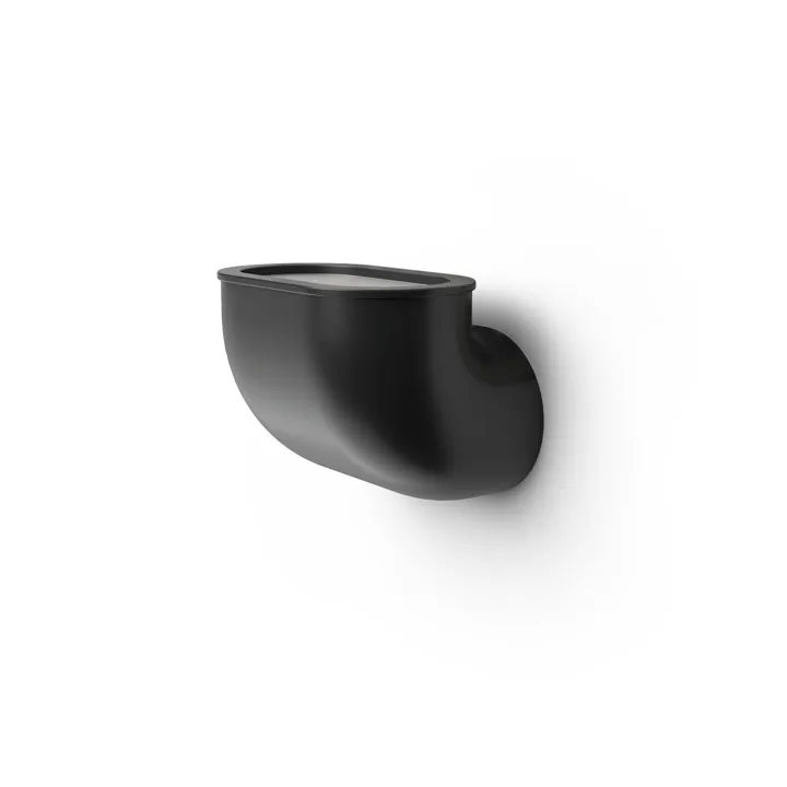 Stilnovo Gomito Ø17 Black 9005 – væglampe — produktfoto