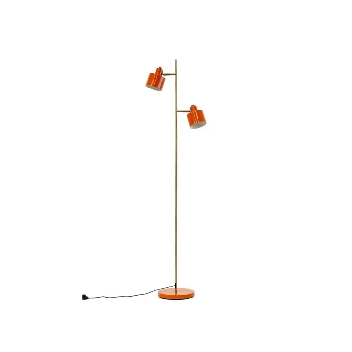 Dyberg Larsen Ocean Orange/Messing – gulvlampe — produktfoto