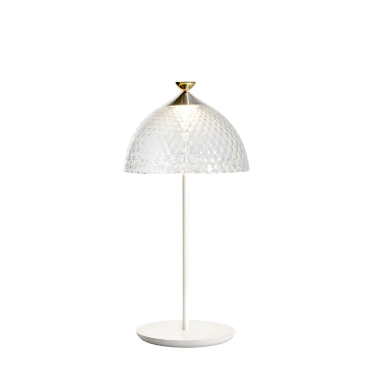 Kartell PUMO Transparent/Hvid – bordlampe — produktfoto