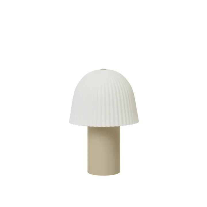 Ferm Living Frill Cashmere/Hvid – transportabel bordlampe — produktfoto