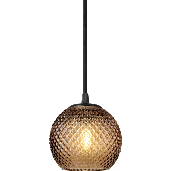 Halo Design Nobb , ravfarvet, Ø12 cm – pendel — produktfoto