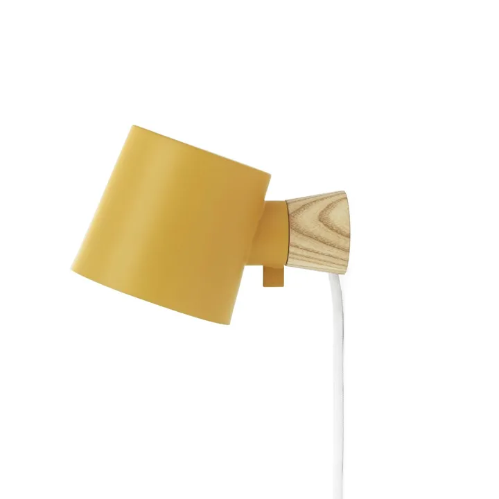Normann Copenhagen Rise Gul – væglampe — produktfoto