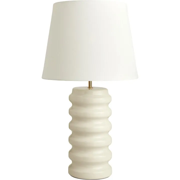 Decotique Swirl Oatmeal – bordlampe — produktfoto