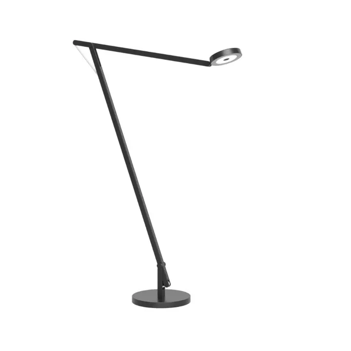 Rotaliana String F1 Mat Sort/Sølv DTW – gulvlampe — produktfoto