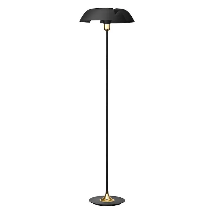 AYTM CYCNUS Sort/Guld – gulvlampe — produktfoto
