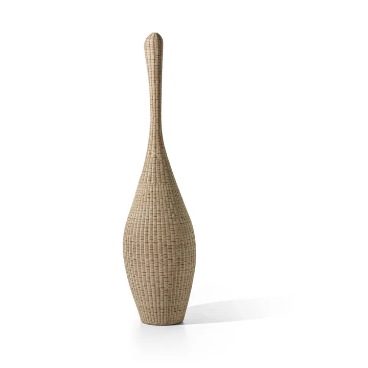 Gervasoni Bolla Ekstra Stor Rattan – gulvlampe — produktfoto