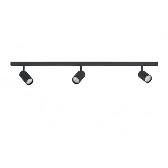 Antidark DESIGNLINE skinne-sæt 2 meter m/3 Tube spots, sort – spot — produktfoto