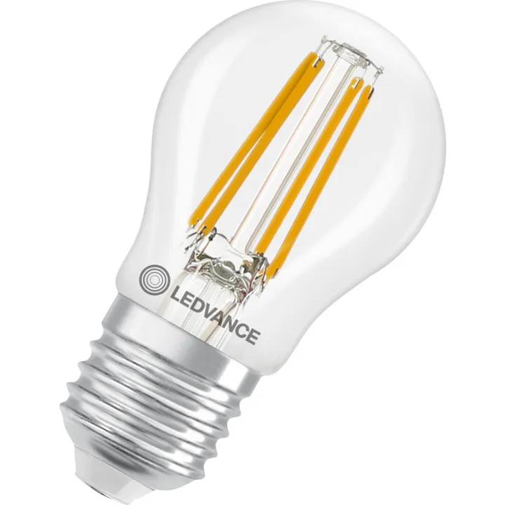 Ledvance Classic E27 kronepære, 2700K, 3,4W – pære — produktfoto