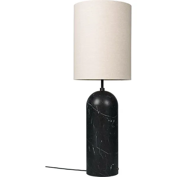 GUBI Gravity Tall XL Sort/Canvas – gulvlampe — produktfoto