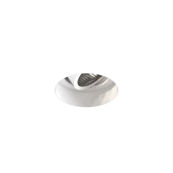 Astro Trimless Slimline Round Adjustable Fire-Rated Spot Mat Hvid – spot — produktfoto
