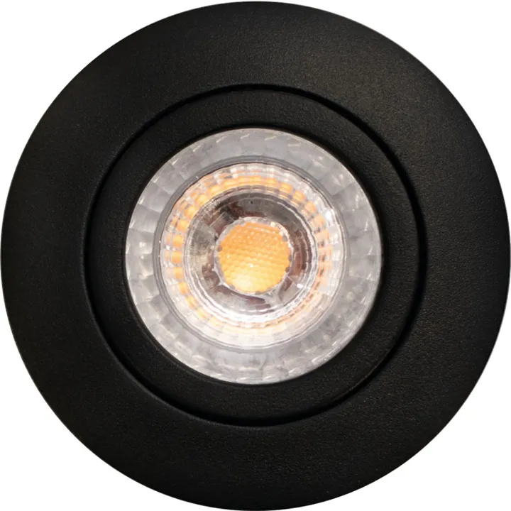 Scan Products Luna Low Profile 2.0 indbygningsspot, 3000K, mat sort – indbygningsspot — produktfoto