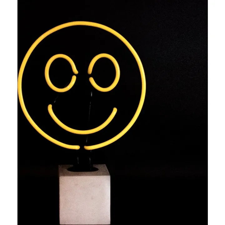 Locomocean Smiley neonskilt – dekorationslys — produktfoto