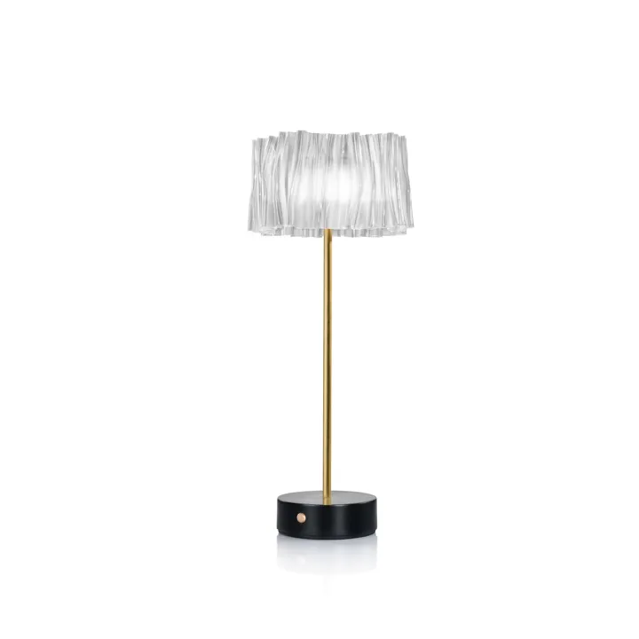Slamp Accordéon Prisma/Sort – transportabel bordlampe — produktfoto