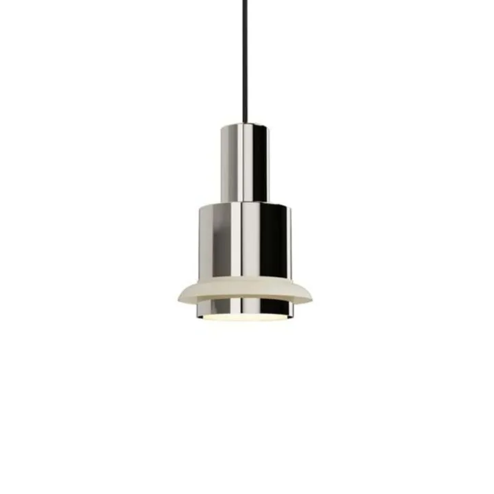 DCW Editions Chaumont Ø15 - Chrome/hvid - DCW éditions – pendel — produktfoto